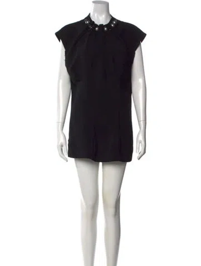Pre-owned Loewe Mini Dress In Black