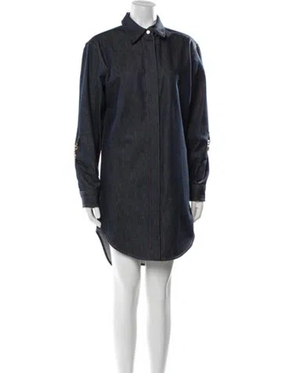 Pre-owned Loewe Mini Dress In Blue