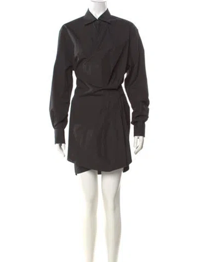 Pre-owned Loewe Mini Dress In Gray