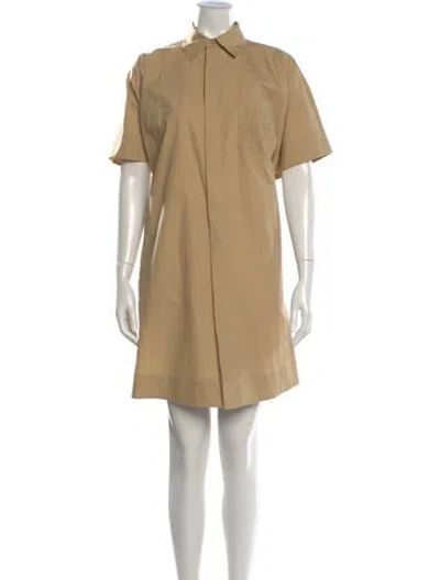 Pre-owned Loewe Mini Dress In Neutral