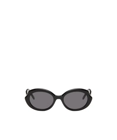 Loewe Mini Elliptical Ultra-thin Sunglasses In Gray
