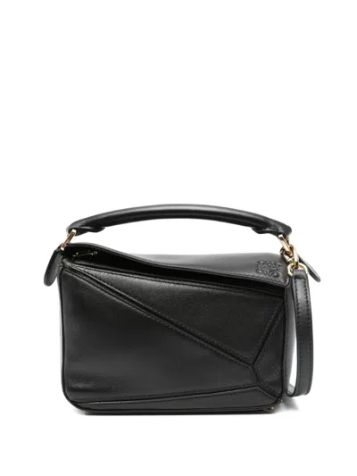Loewe Mini Featherlight Puzzle Leather Cross Body Bag In Pattern