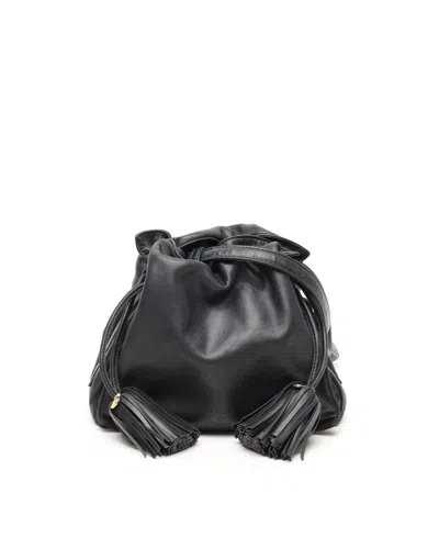 Loewe Mini Flamenco Bag In Black