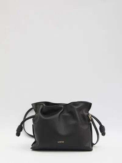 Loewe Mini Flamenco Clutch Bag In Black