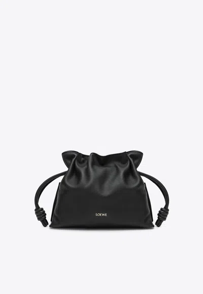 Loewe Mini Flamenco Clutch Bag In Black
