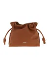 Loewe Mini Flamenco Clutch Bag In Brown