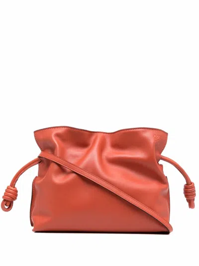 Loewe Mini Flamenco Clutch Bag In Orange