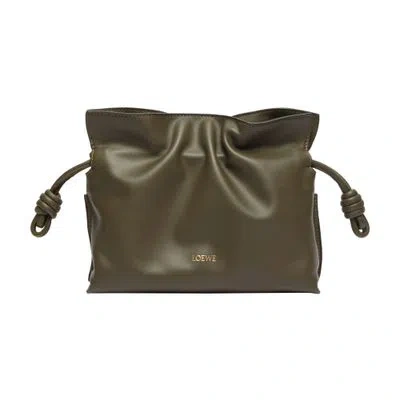 Loewe Mini Flamenco Clutch In Green