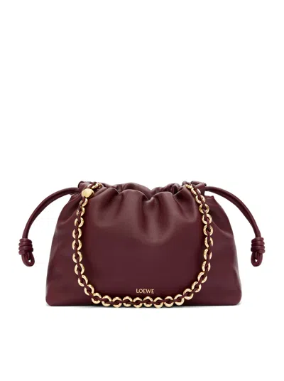 Loewe Medium Flamenco Purse In Mellow Nappa Lambskin In Red
