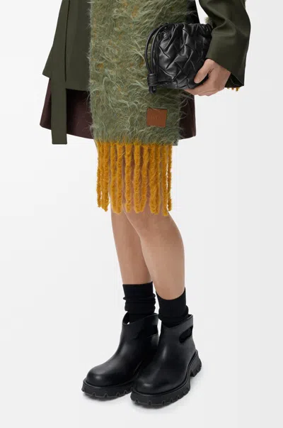 Loewe Mini Flamenco Purse En Cuir Nappa Plissé Pour Femme In Black