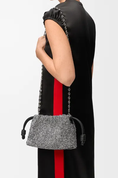 Loewe Mini Flamenco Purse In Beads And Nappa Lambskin For Woman In Multi