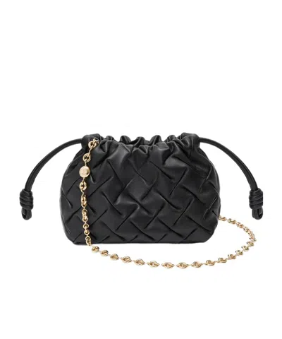 Loewe Mini Flamenco Shoulder Bag In Black