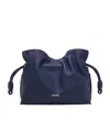 Loewe Mini Leather Flamenco Purse In Blue