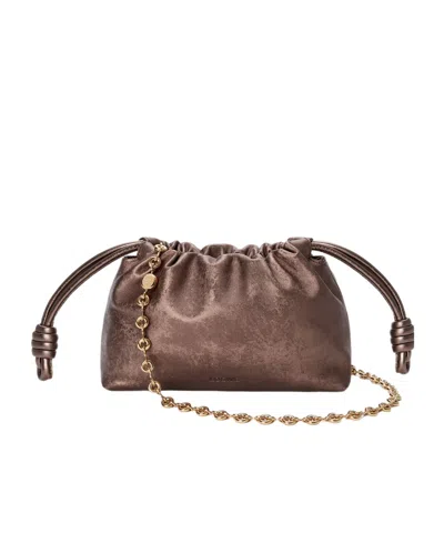 Loewe Mini Flamenco Shoulder Bag In Brown