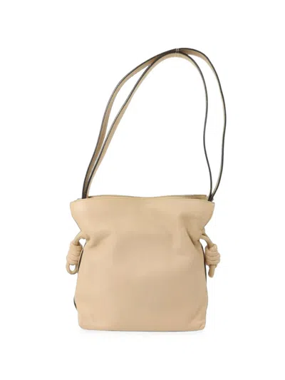 Pre-owned Loewe Mini Flamenco Shoulder Bag In Neutrals