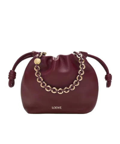 Loewe Mini Flamenco Purse Bag In Mellow Nappa Lambskin In Green