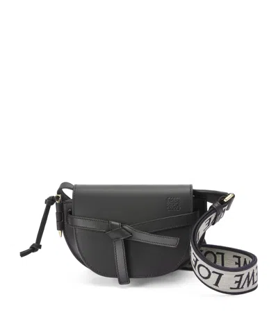 Loewe Mini Gate Dual Bag In Black
