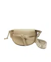 Loewe Mini Gate Dual Bag In Soft Calfskin And Jacquard In Nude