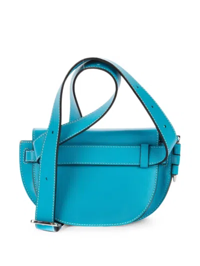 Pre-owned Loewe Mini Gate Knot Belt Bag In Blue