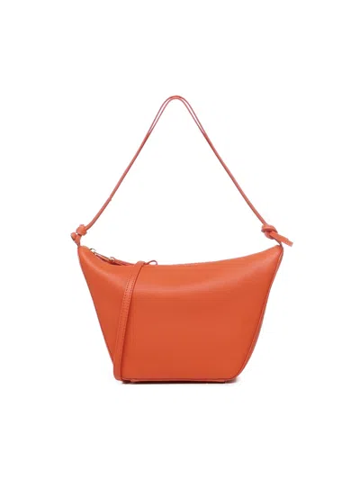 Loewe Womens Vivid Orange Hammock Hobo Mini Leather Cross-body Bag