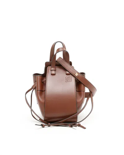 Loewe Mini Hammock Bag In Brown
