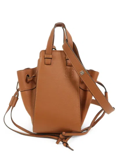 Pre-owned Loewe Mini Hammock Handbag In Brown