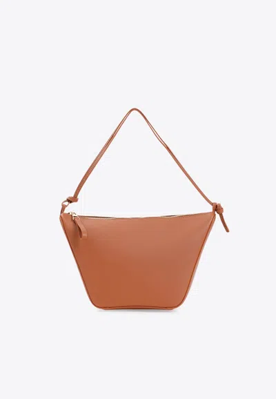 Loewe Mini Hammock Hobo Bag In Brown