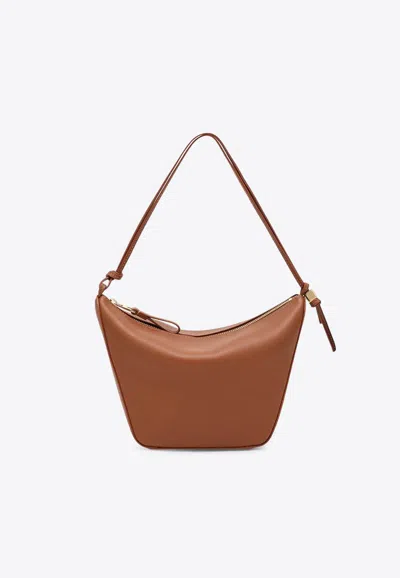 Loewe Mini Hammock Hobo Bag In Brown