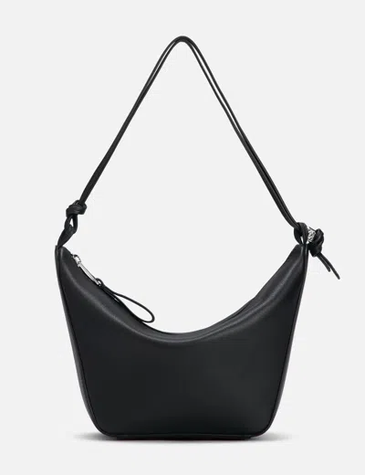 Loewe Mini Hammock Hobo Bag In Classic Calfskin In Black