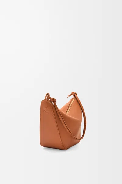 Loewe Mini Hammock Hobo In Classic Leather Skin For Woman In Brown