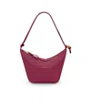 Loewe Mini Hammock Hobo Bag In Classic Calfskin In Red