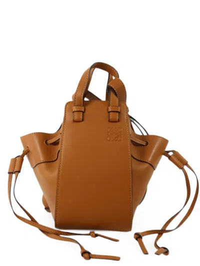 Pre-owned Loewe Mini Hammock Tote Bag In Brown
