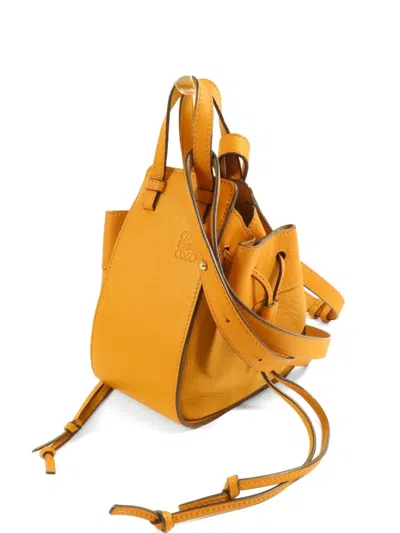 Pre-owned Loewe Mini Hammock Tote Bag In Orange
