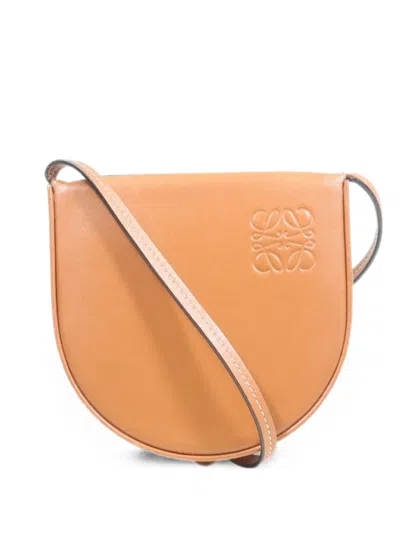 Pre-owned Loewe Mini Heel Pouch Shoulder Bag In Brown