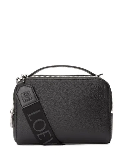 Loewe Mini Leather Crossbody Bag In Gray