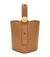 Loewe Borsa A Secchiello Pebble Mini In Brown