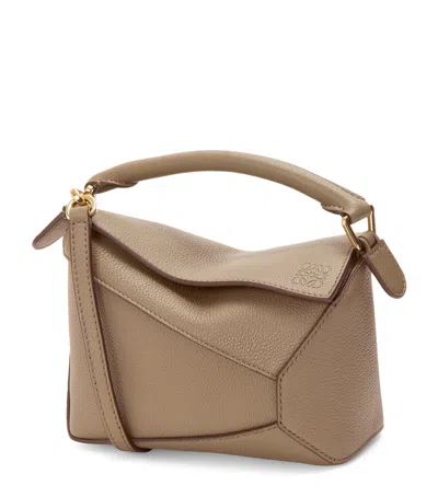 LOEWE MINI LEATHER PUZZLE EDGE TOP-HANDLE BAG