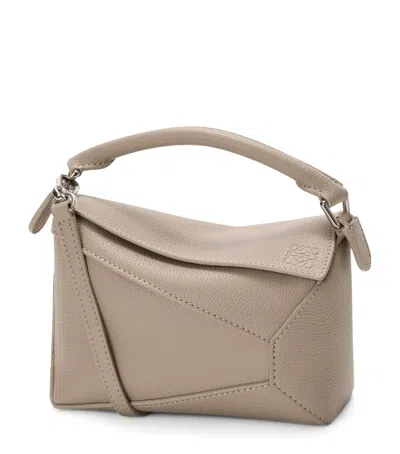 LOEWE MINI LEATHER PUZZLE EDGE TOP-HANDLE BAG
