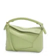 Loewe Mini Leather Puzzle Edge Top-handle Bag In Yellow
