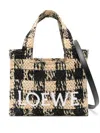 Loewe Mini  Font Tote Bag In Neutral