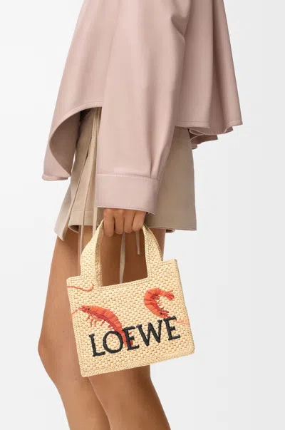Loewe Font Mini Handbag In Neutral