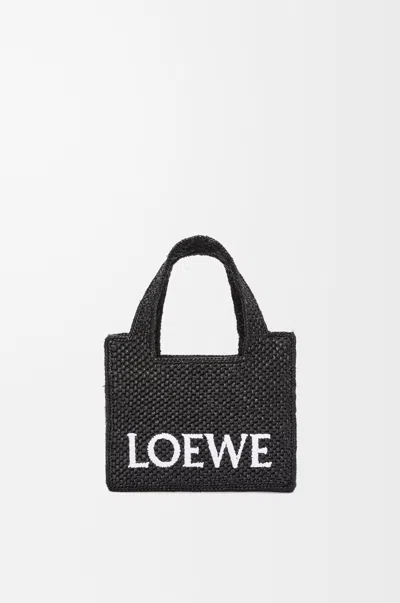 Loewe Font Tote Mini Tote Bag In Black