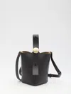 Loewe Mini Pebble Bucket Bag In Black