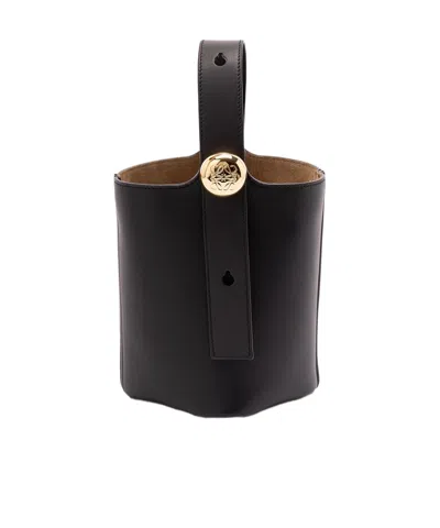 Loewe Pebble Bucket Shoulder Bag In Black