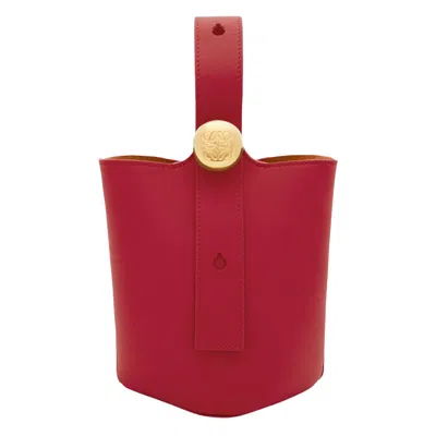 Pre-owned Loewe Mini Pebble Bucket Bag 'burnt Red' | Women's Size Onesize