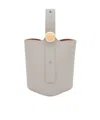 Loewe Mini Pebble Bucket Bag In Gray
