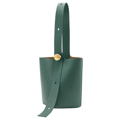 Pre-owned Loewe Mini Pebble Bucket Bag 'vetiver' | Green | Women's Size Onesize