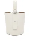 Loewe Mini Pebble Bucket Bag In White