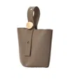 Loewe Mini Pebble Bucket In Soft Grained Calfskin