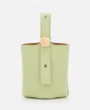 Loewe Mini Pebble Leather Bucket Bag In Beige